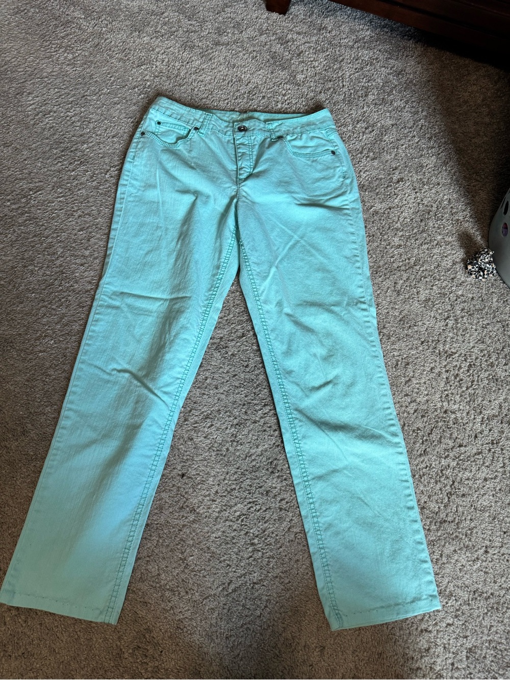 Ruff Hewn Women's Boot Cut Jeans in Teal/Aqua